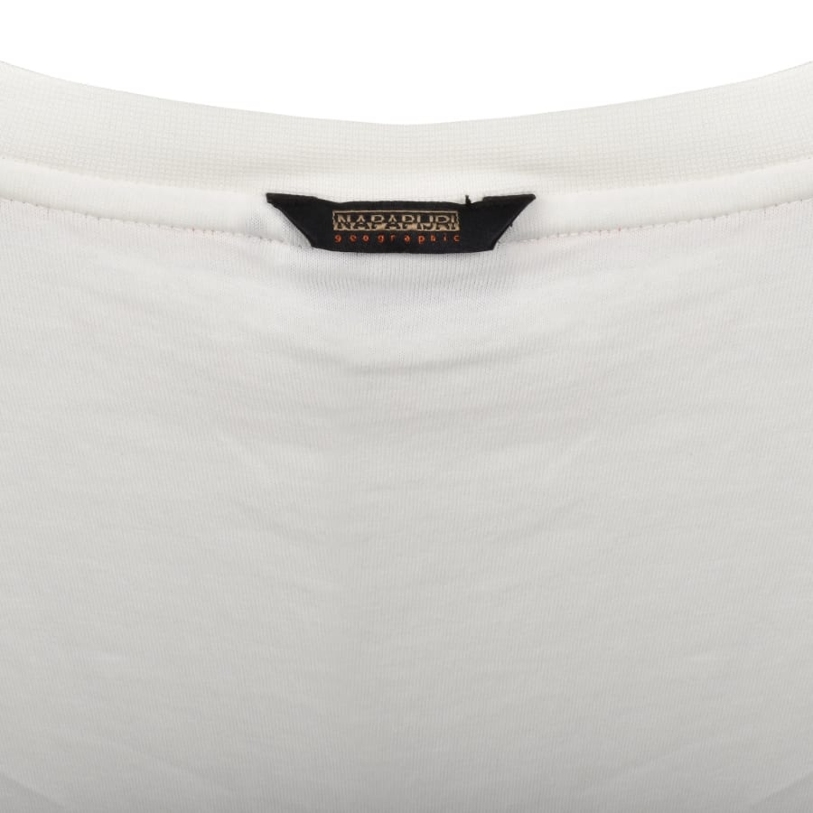 Tシャツ・カットソー NAPAPIJRI Men T-shirt White NP0A4IMU N1A1 Napapijri Men's Aylmer Short Sleeve T-Shirt - White